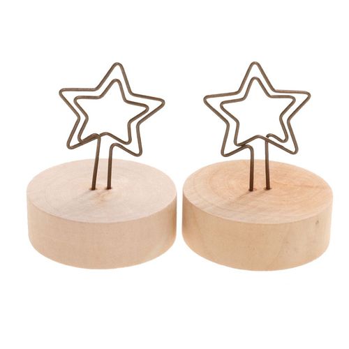 10pcs Pince Etoile Porte Photo Attache Mémo Clip Support de Marque Place 