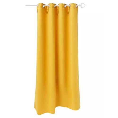 Rideau Occultant 140 X 180 Cm - Couleur Jaune Curry