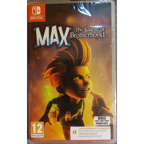 Max The Curse Of Brotherhood Pour Switch (Code De Téléchargement Ne Contient Pas De Carte De Jeu)