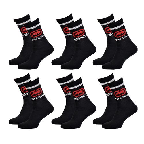 Chaussettes Homme Ecko Sport -Assortiment Modèles Photos Selon Arrivages- Pack De 6 Paires Tennis Ecko Noir