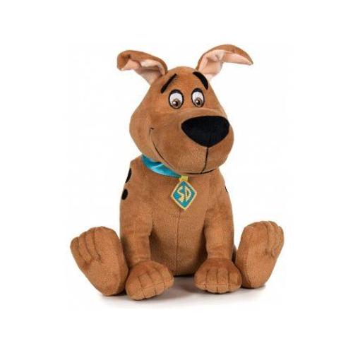 Peluche Scooby-Doo Assis 30 Cm - Chien Brun - Peluche Licence - Doudou Enfant