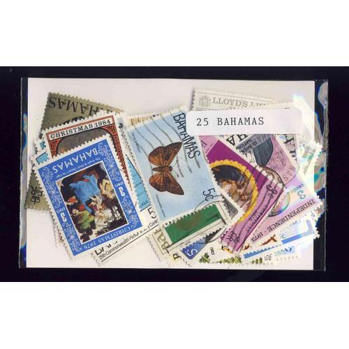 Bahamas 25 Timbres Différents