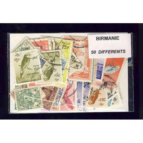 Birmanie 50 Timbres Différents