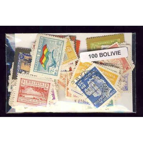 Bolivie 100 Timbres Différents