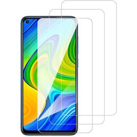 [3 Pack] Protector Pantalla Xiaomi Redmi Note 9 Film Trempé, Plana Pero Incompleta Cobertura, 9h Dureza, Anti-Arañazos, 2.5d Borde Redondo Screen Protector Xiaomi Redmi Note 9
