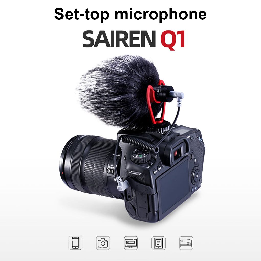 SAIREN-Microphone  condensateur pour appareil photo 3, 5mm,... - 3