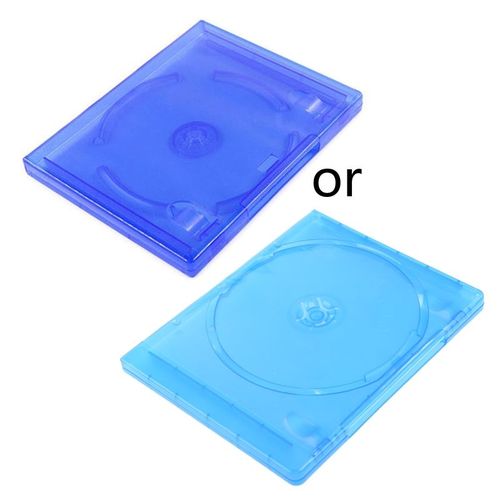 Boîte De Rangement Pour Disques De Jeux, Boîte Transparente Bleue Pour Dvd/Cd