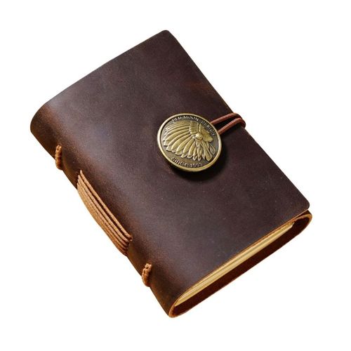 Carnet De Voyage En Cuir De Vache, Carnet D'écriture Fait À La Main, Carnet De Voyage