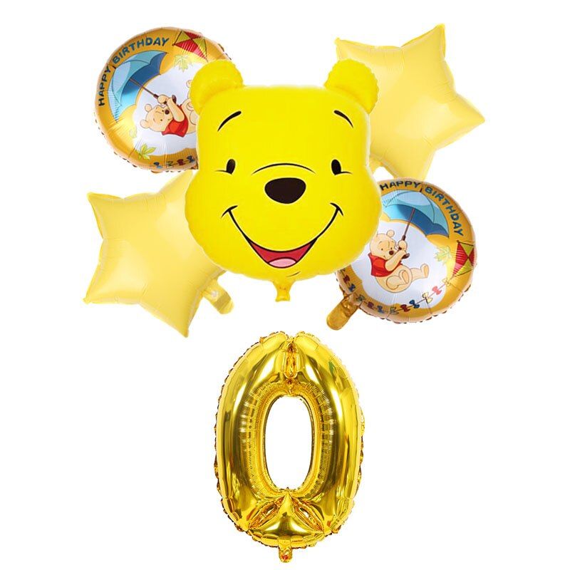 Ensemble De Ballons Jaunes Winnie L Ourson Decoration De Fete D Anniversaire Ours De Dessin Anime En Aluminium Lumineux Fournitures De Reception Cadeau Pour Bebe Jouets Set2 0 Rakuten