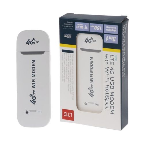 Adaptateur de réseau Modem 4G LTE USB avec WiFi, carte SIM Hotspot, routeur sans fil pour Win XP Vista 7/10 10.4