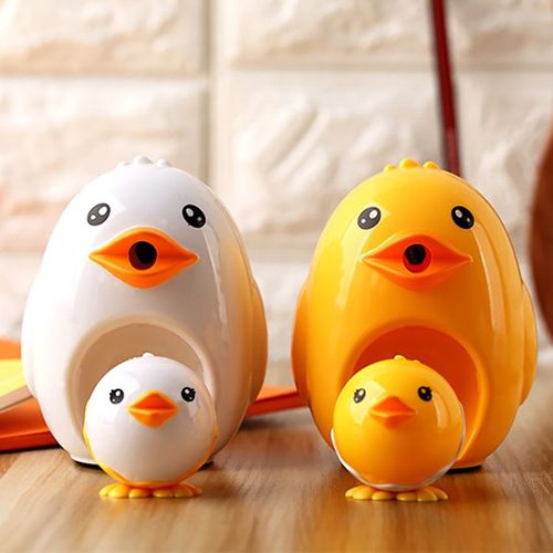 Taille-Crayon De Style Animal Mignon, Poussin Kawaii, Outils De Coupe Mécaniques À La Main, Papeterie Scolaire, Cadeau Étudiant