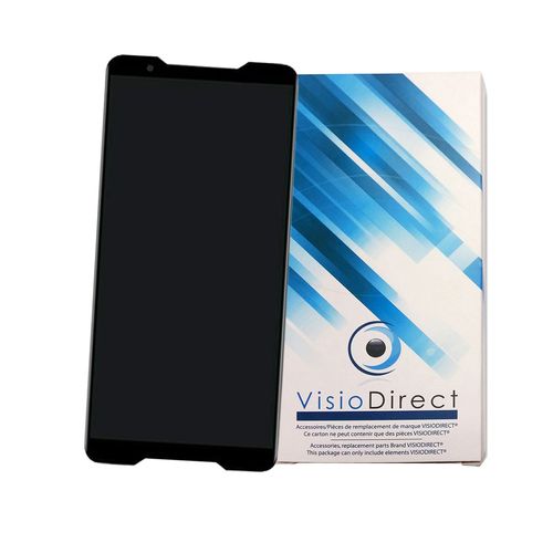 Ecran Complet Compatible Avec Asus Rog Phone Zs600kl 6" Noir Vitre Tactile + Ecran Lcd -Visiodirect-