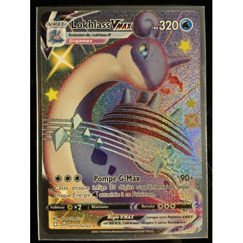 Carte Pokemon Lokhlass V Max Shiny Sv111 / Sv122 Destinées Radieuses Fr