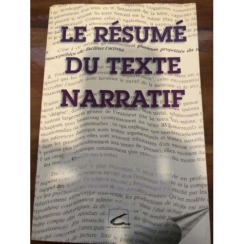 Le Résumé Du Texte Narratif