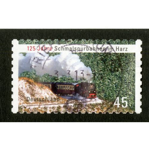 Timbre Oblitéré Deutschland, 125 Jahre Schmalspurbahnen Im Harz, 2012, 45