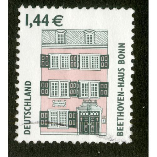 Timbre Oblitéré Deutschland, Beethoven-Haus Bonn, 1.44 