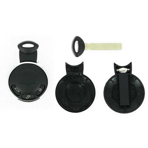 Coque Cle Adaptable Mini 3 Boutons Lame Fraisee Retractable 8mm