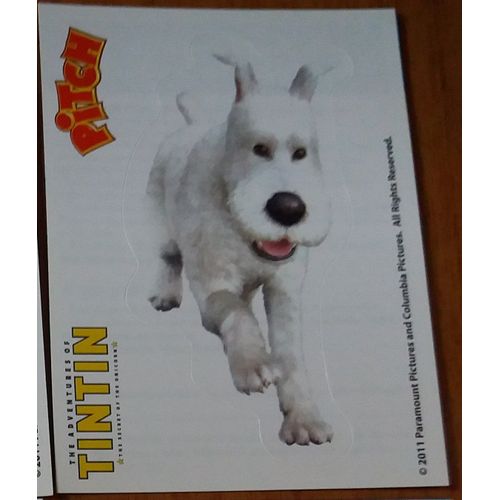 Autocollant Pitch Tintin 2011 - Enigme 8 Milou
