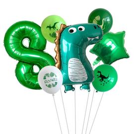 8 Ballons gonflables Anniversaire vert