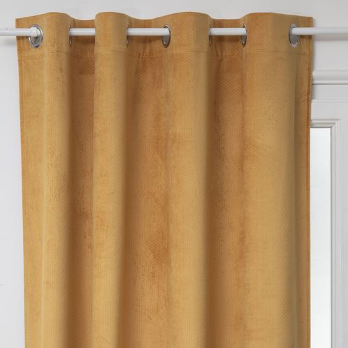 Rideau De Salon Occultant 8 ¿Illets Modèle Otto - 140 X 260 Cm - Ocre