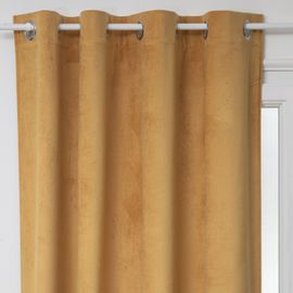 Rideau De Salon Occultant 8 ¿Illets Modèle Otto - 140 X 260 Cm - Ocre