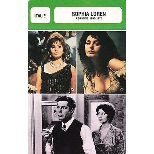 Fiche Monsieur Cinema Sophia Loren [1956-1978]