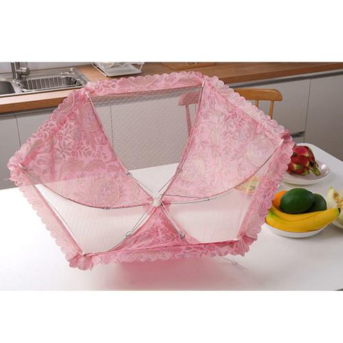 Barbecue couverture alimentaire gâteau pli parapluie couverture net mesh couverture pliante protection fly