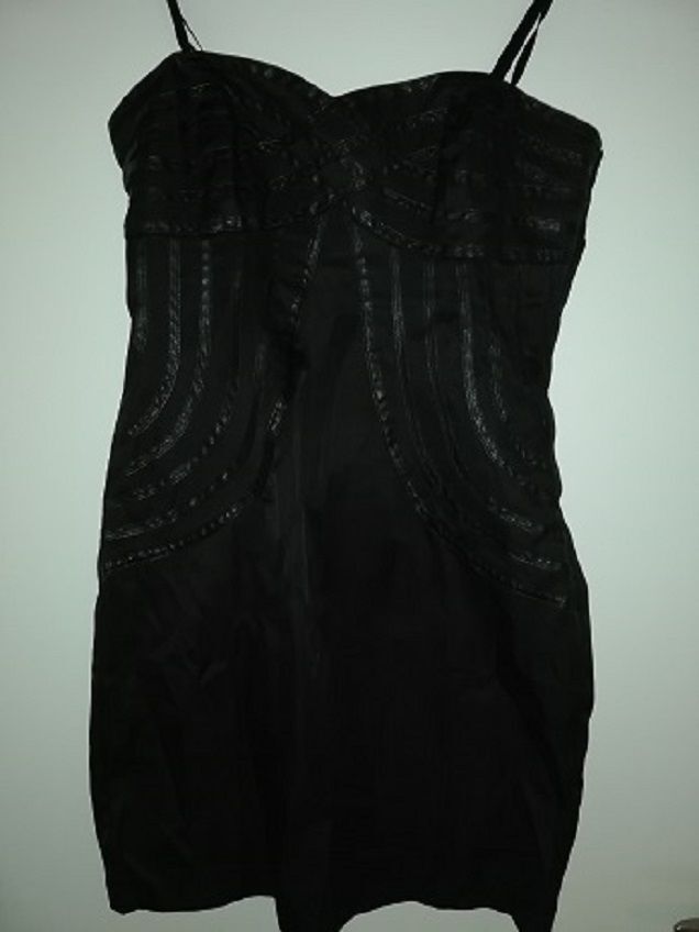 robe bustier simili cuir