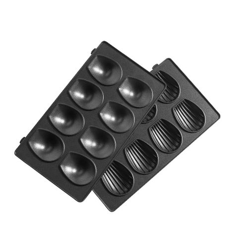 Lot de 2 plaques mini madeleines Gaufrier croque-monsieur (XA801512 TEFAL)