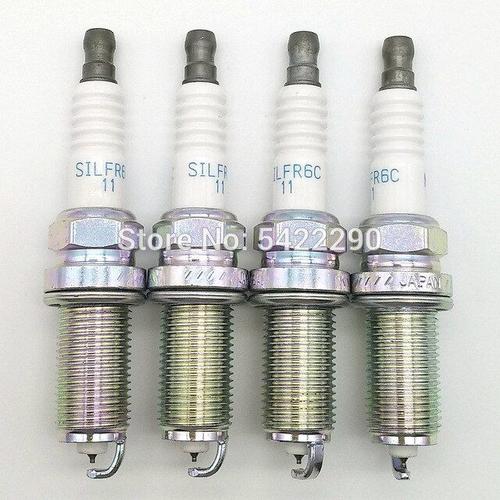 4pcs 4 Pièces Silfr6c11 22401aa750 Bougie D'allumage Pour Daihatsu Cuore Sirion Adapté Pour Subaru Forester Impreza Justy Héritage Outback Tribeca