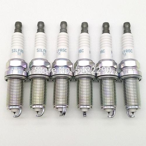 6pcs 4 Pièces Silfr6c11 22401aa750 Bougie D'allumage Pour Daihatsu Cuore Sirion Adapté Pour Subaru Forester Impreza Justy Héritage Outback Tribeca