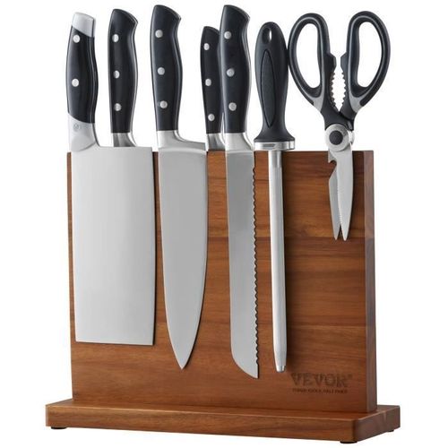 Porte Couteaux Aimanté - Vevor - 32 Cm Double-Face Magnétique,Pour Range Couteaux Ustensiles Outils De Cuisine Restaurant