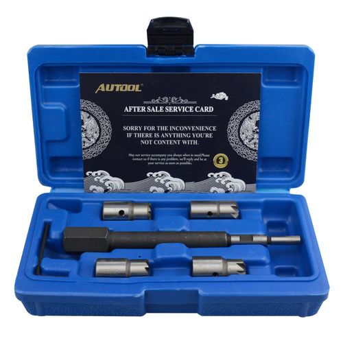 5 Pièces Diesel Injecteur Siège Kit De Nettoyage Diesel Buse Alésoir Pour Delphi Bosch Bmw Renault Ford Voiture Entretien Outil