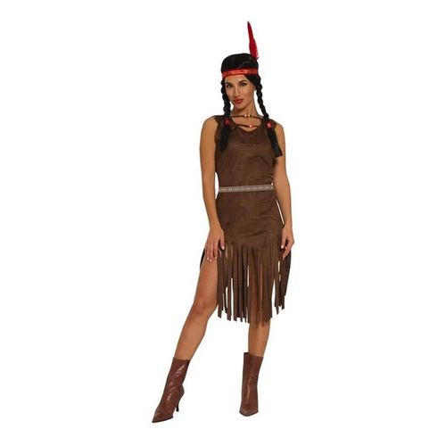 Brown Costume Indien Pour Les Femmes (Taille L)