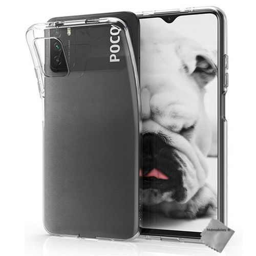 Housse Etui Coque Silicone Gel Fine Xiaomi Redmi 9t + Verre Trempe - Transparent Tpu
