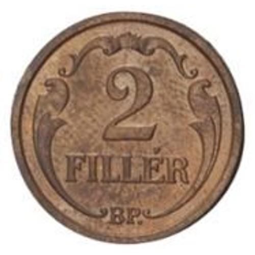 Pièce 2 Fillers Hongrie - 1927