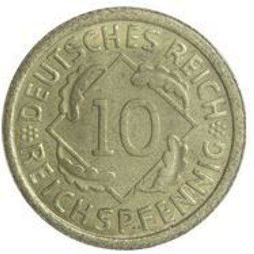 Pièce 10 Reichspfennig Allemagne - 1930 A