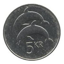 Pièce 5 Couronnes Islande - 1987