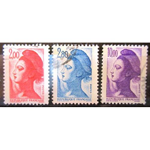 1983. Série Complète F2274 À F2276: "Liberté" De Delacroix.