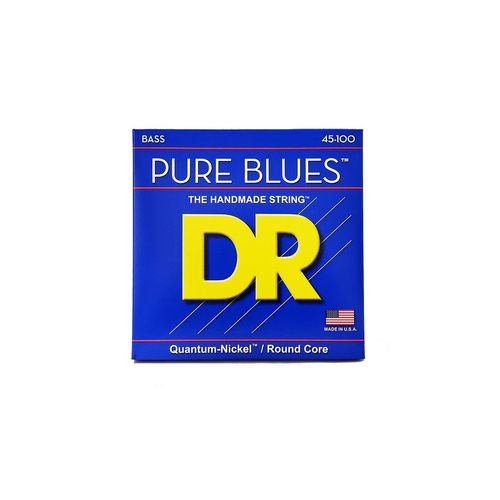 Dr Pb-45-100 - Pure Blues - Quantum Nickel, Jeu Guitare Basse, Light À Medium 45-100