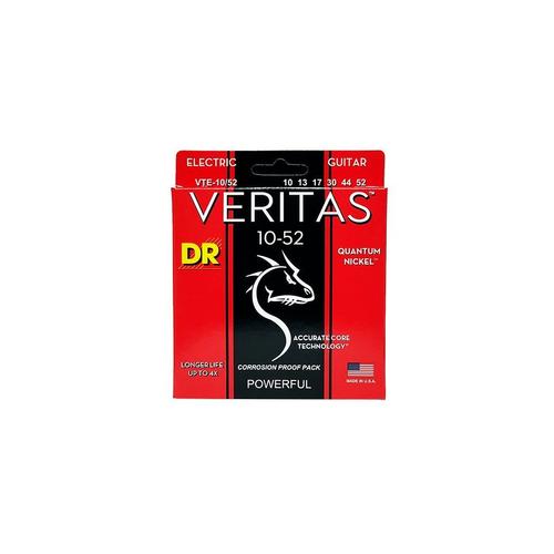 Dr Vte-10-52 - Veritas - Coated Core Technology, Jeu Guitare Électrique, Medium À Heavy 10-52