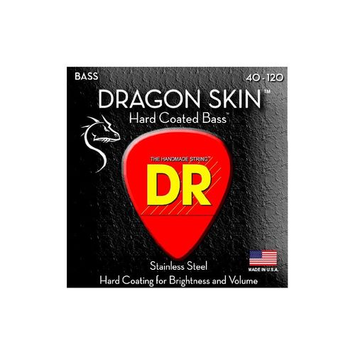 Dr Dsb5-40 - Dragon Skin - Clear Coated, Jeu Guitare Basse, 5 Cordes Light 40-120