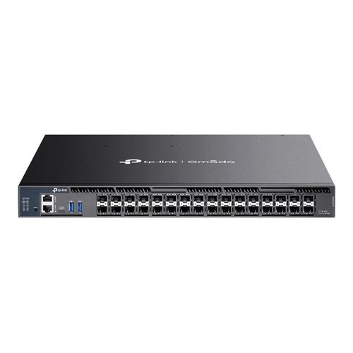 TP-Link Omada SX6632YF V1 - Commutateur - C3 - Géré - 26 x 1 Gigabit / 10 Gigabit SFP+ + 6 x 10 Gigabit / 25 Gigabit SFP28 - flux d'air de l'avant vers l'arrière - Montable sur rack