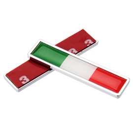 Italie Drapeau 3d Métal Emblème Badge Voiture Style Moto Décalcomanie Pour Renault Peugeot Citroen Chevrolet Ford Vw Benz Skoda