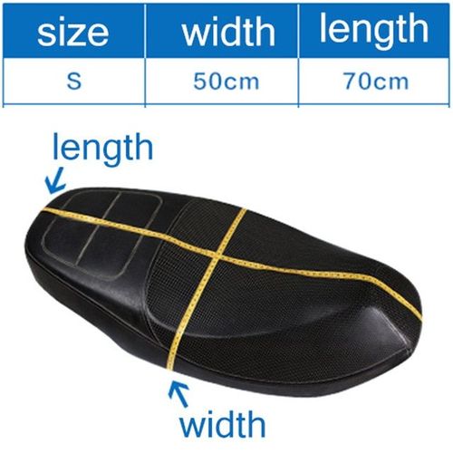 S1 Pièces Anti-Dérapant 3d Maille Tissu Housse De Siège Respirant Imperméable Moto Moto Scooter Housses De Siège Coussin S-Xxxxxl