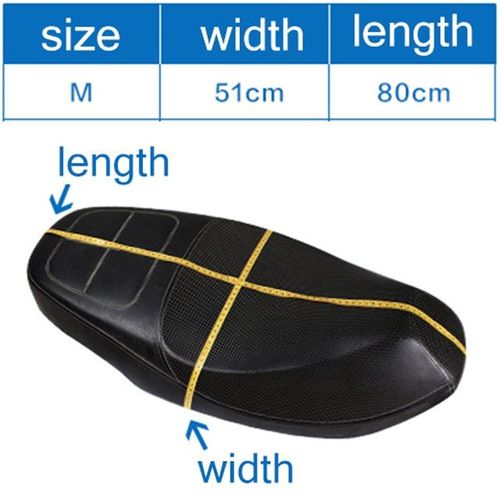M1 Pièces Anti-Dérapant 3d Maille Tissu Housse De Siège Respirant Imperméable Moto Moto Scooter Housses De Siège Coussin S-Xxxxxl