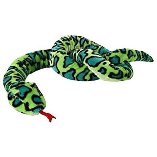 Peluche Xxl Anaconda Vert 213cm - Grand Serpent En Peluche De 2 Metres 13 De Long - Grand Animal Exotique