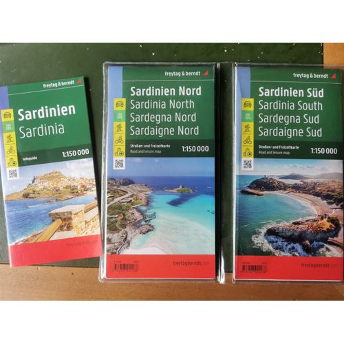 Sardinien, Straßenkarten-Set 1:150.000, Freytag & Berndt