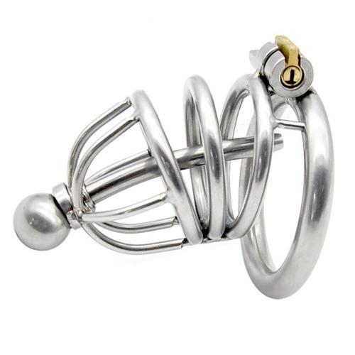 Cage De Chasteté Masculine En Métal Sons Urétraux Hommes Cockring De Bondage De Pénis Cb6000s Dispositif De Chasteté De Cages De