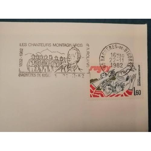 Enveloppe anniversaire avec timbre oblitéré
